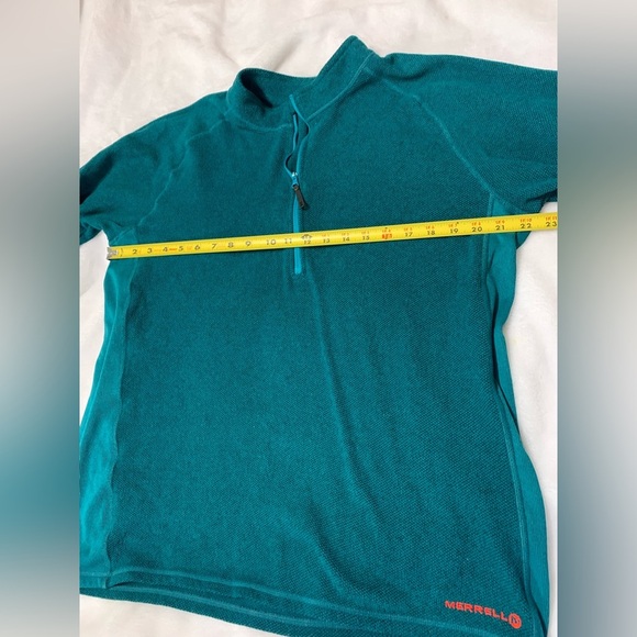 Merrell Men's 1/4 Zip Pullover Long Sleeve Green Casual Size L - Picture 8 of 11